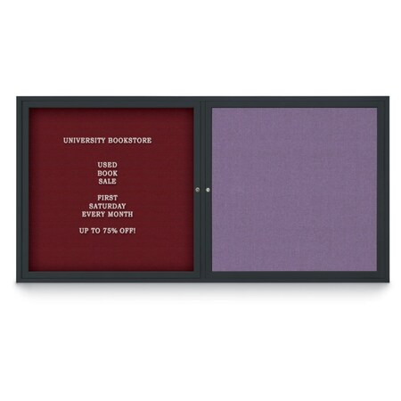 United Visual Products Corkboard, 42"x32", Synthetic Cork/White UV4035PLUS-WHITE-FORBO